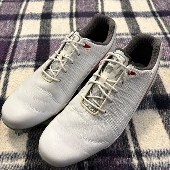 FootJoy Other - Footjoy FJ DNA 2.0 Mens Golf Shoes Size 7‎ White with Red Stripe 53310